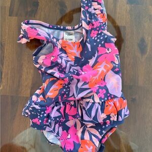 OshKosh B'gosh Floral Kids Swimwear in Pink and Purple
